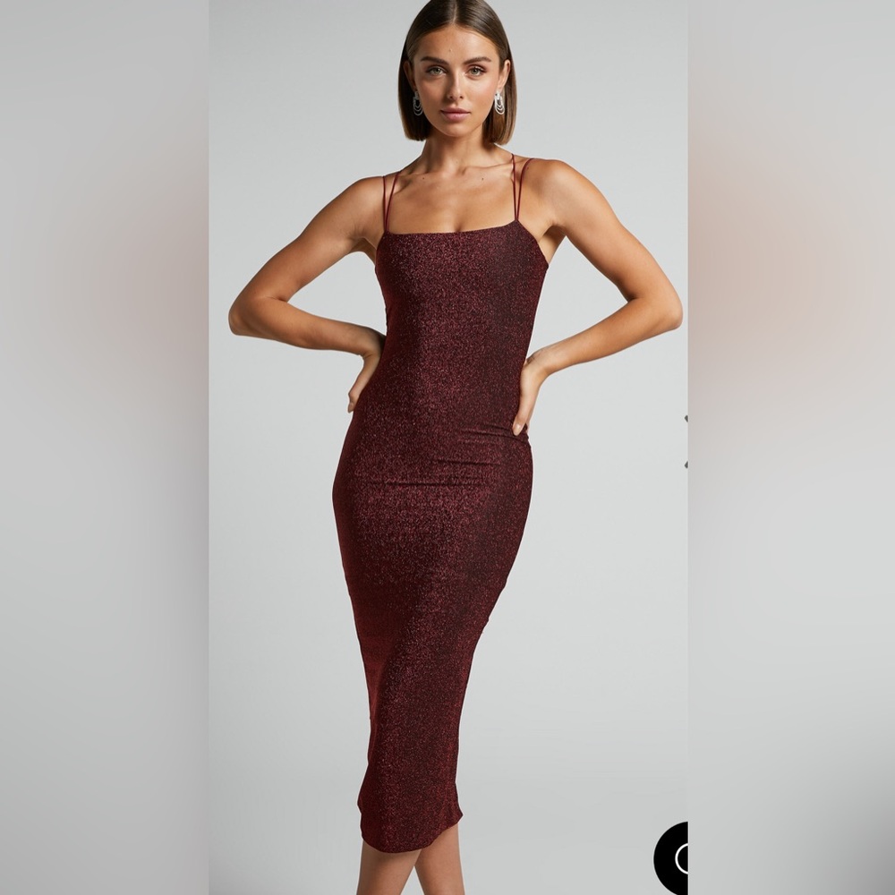 Showpo Keep The Party Going Lurex Dress